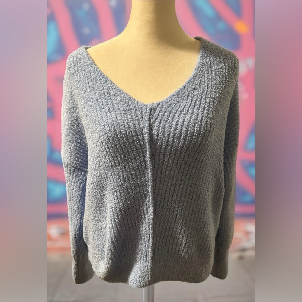 Sincerely Jules Light Blue V-Neck Sweater